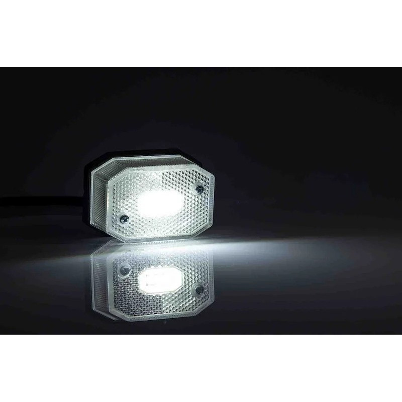LED feu de position blanc 0.5m kabel 12-24V DC
