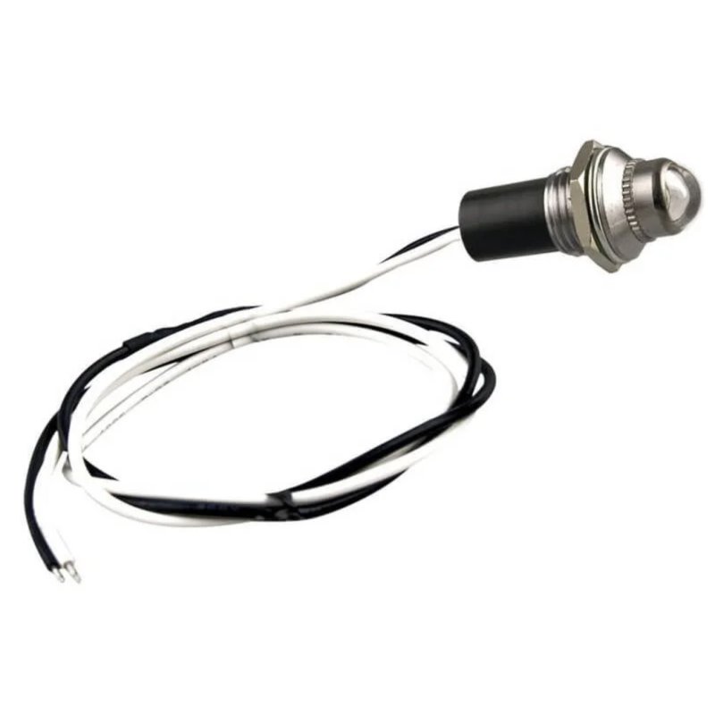 lampe tableau de bord / cockpit 12V 4W Ø14x30mm blanc