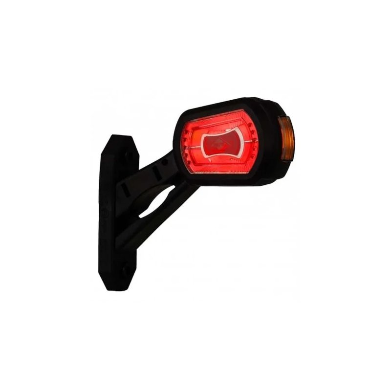 feu d'encombrement rouge/blanc/orange universel droit 50cm câble 12/24V
