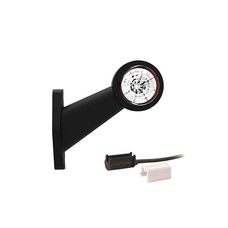 feu d'encombrement rouge/blanc gauche P&R câble 200mm, 1,5mm² 12/24V