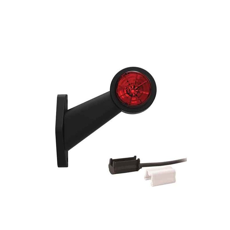 feu d'encombrement rouge/blanc droit P&R câble 200mm, 1,5mm² 12/24V