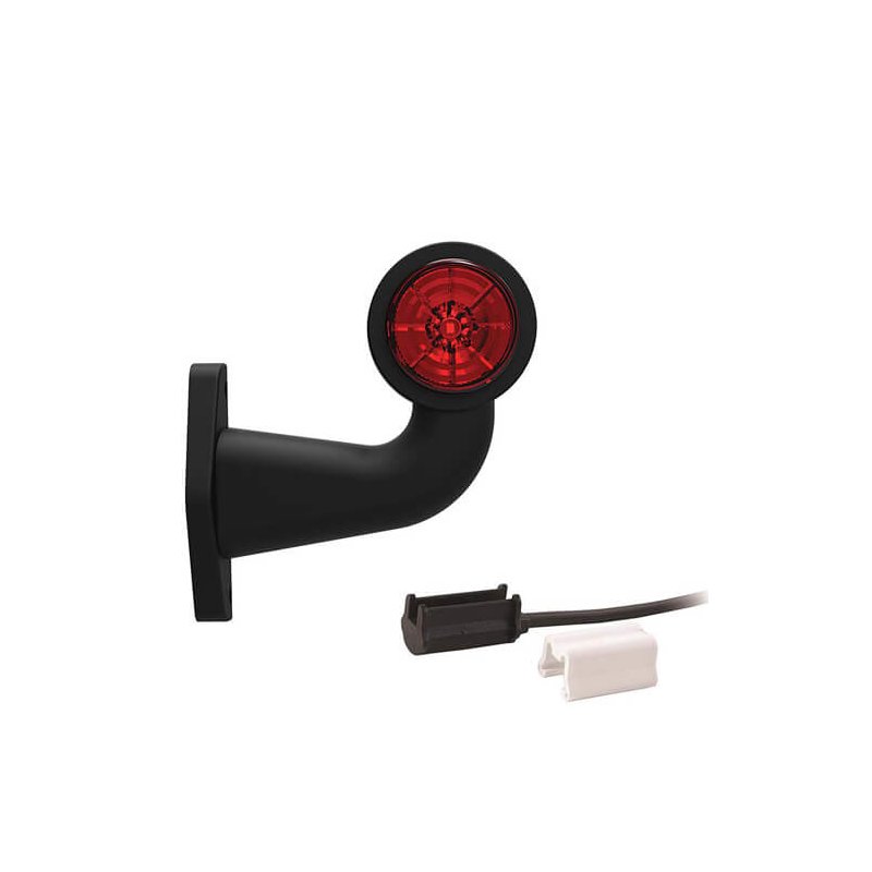feu d'encombrement rouge/blanc gauche P&R câble 200mm, 1,5mm² 12/24V