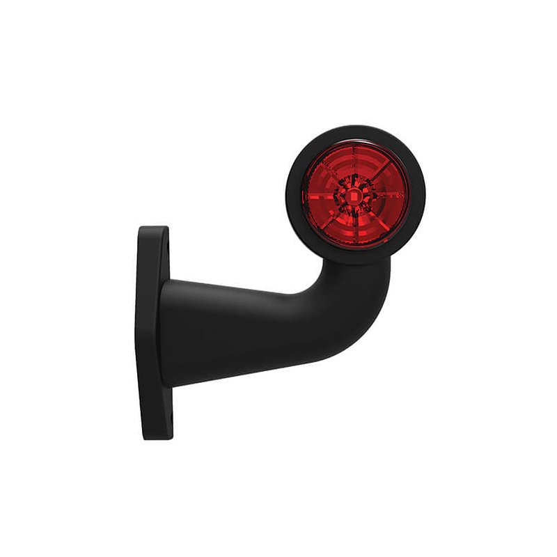feu d'encombrement rouge/blanc droit DC câble 200mm, 0,75mm² 12/24V