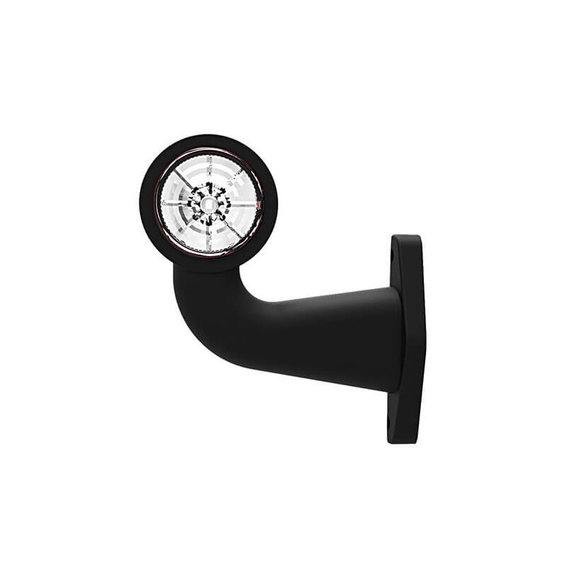 feu d'encombrement rouge/blanc droit DC câble 200mm, 0,75mm² 12/24V