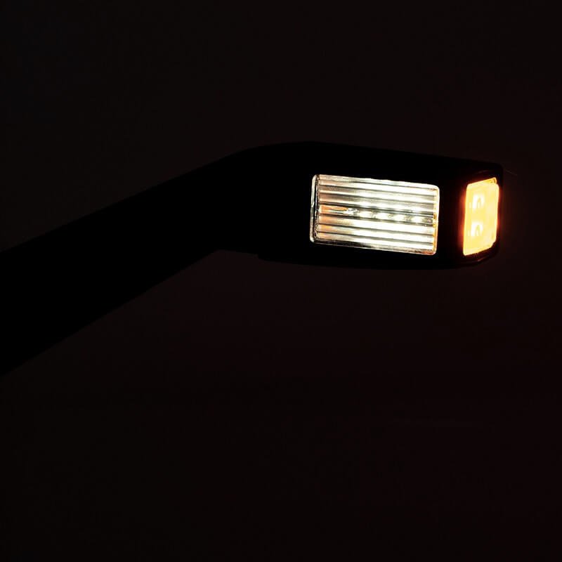 feu d'encombrement rouge/blanc/orange gauche câble 300mm 12/24V
