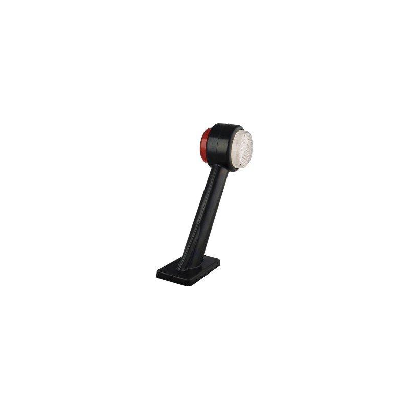 feu d'encombrement rouge/blanc droit câble 200 mm 12/24V