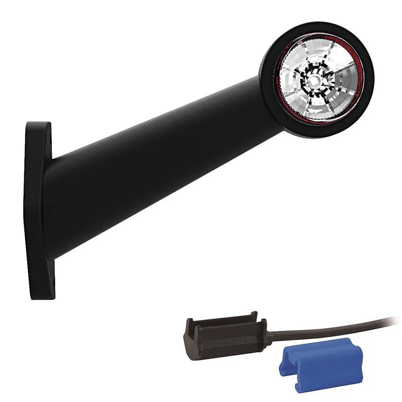feu d'encombrement rouge/blanc gauche DC câble 200mm, 0,75mm² 12/24V