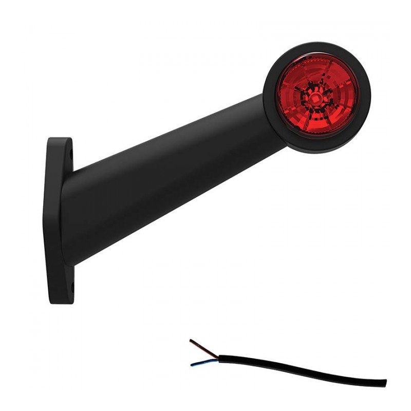 Umrissleuchte rood/wit rechts Kabel 200mm 12/24V