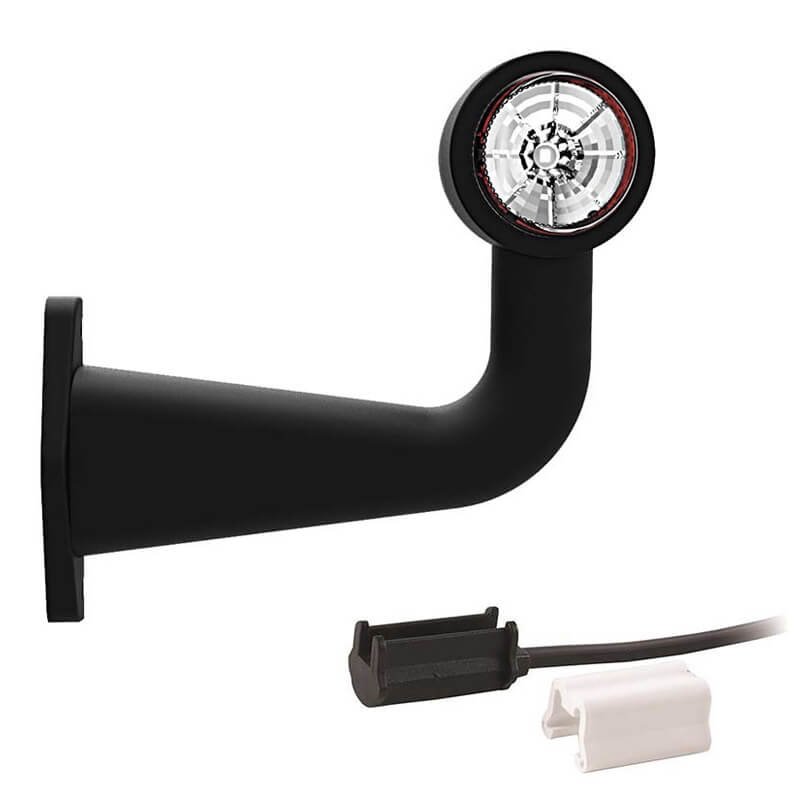 feu d'encombrement rouge/blanc gauche P&R câble 200mm, 1,5mm² 12/24V