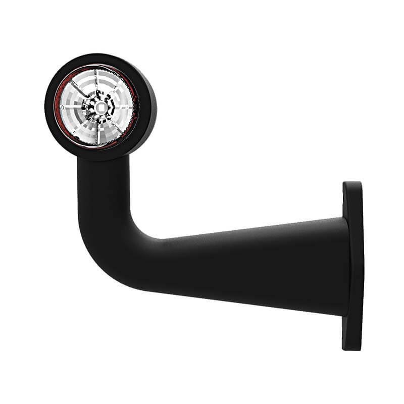 feu d'encombrement rouge/blanc droit câble 200 mm 12/24V