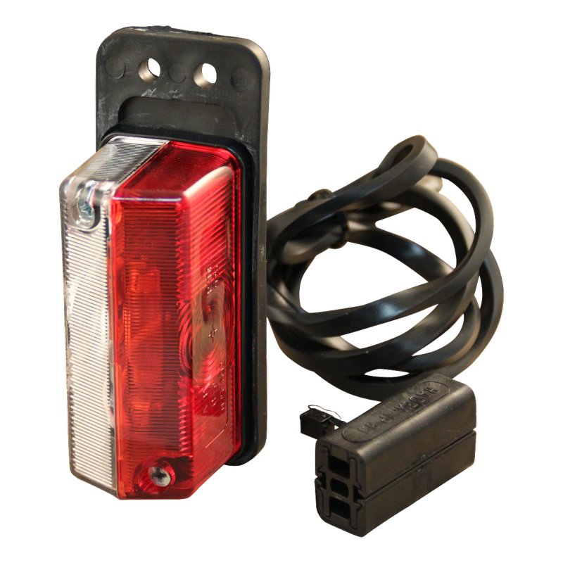 feu d'encombrement 925/1 rouge / blanc avec support câble 1000mm avec quick connector