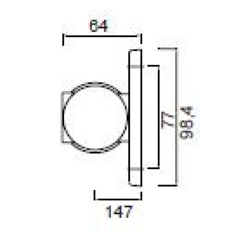 contourlamp Superpoint III "direct montage" DC kabel 1000mm