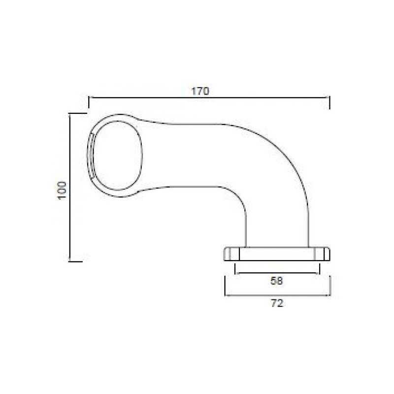 feu d'encombrement SUPERPOINT II version “Earpoint” rouge / blanc / orange droit DC câble 1000mm