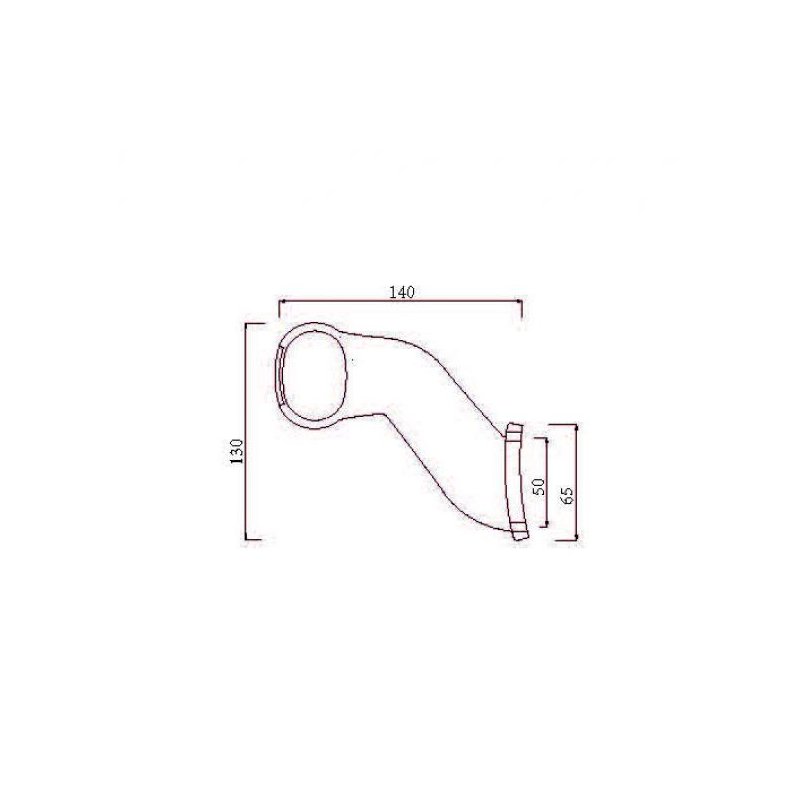 feu d'encombrement SUPERPOINT II version “Ecopoint” rouge / blanc / orange droit DC câble 920mm