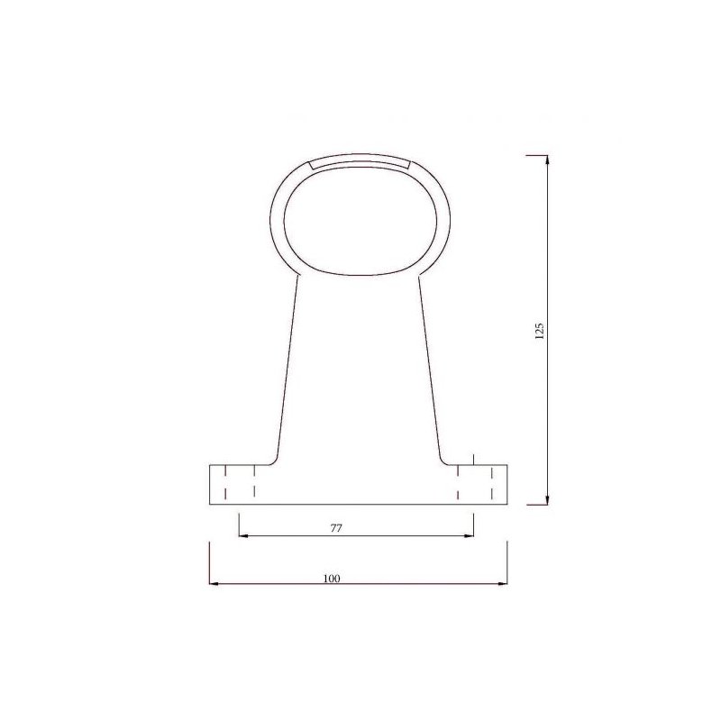 feu d'encombrement SUPERPOINT II version “courte” rouge / blanc / orange DC câble 1000mm