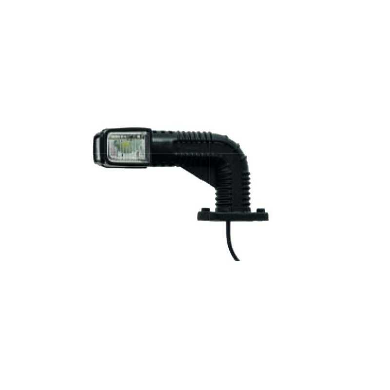 Umrissleuchte Superpoint IV, versie "Earpoint" LED, rot/weiß/orange links DC kabel 1000mm