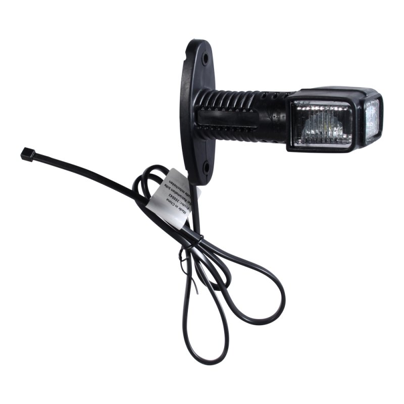 feu d'encombrement droit Superpoint 4 LED "court", rouge / blanc / orange 1,0 m de câble DC