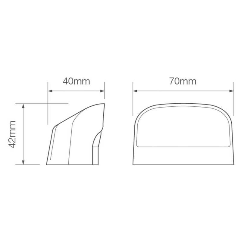 LED number plate light 12/24V 1000mm 1P-connector LED Autolamps white