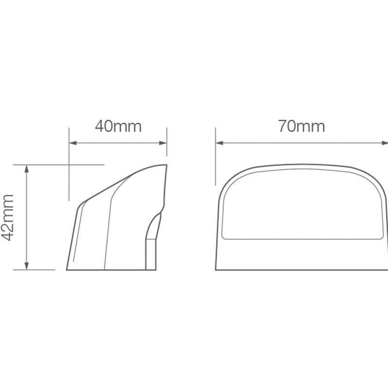 éclairage de plaque LED 12/24V 200mm blanc