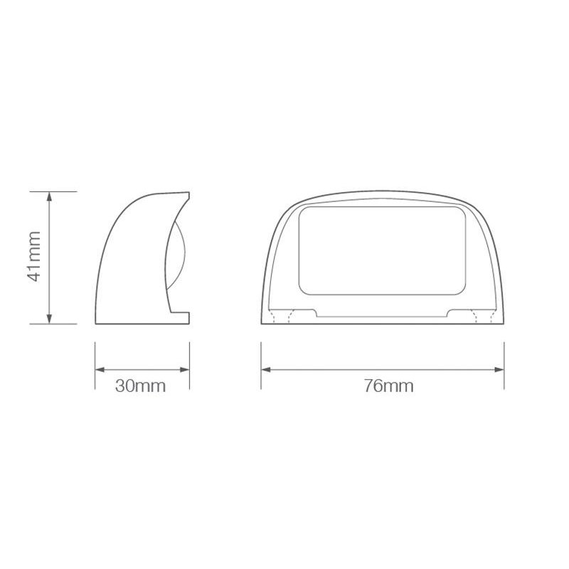 LED number plate light 12/24V 1000mm 1P-connector LED Autolamps white