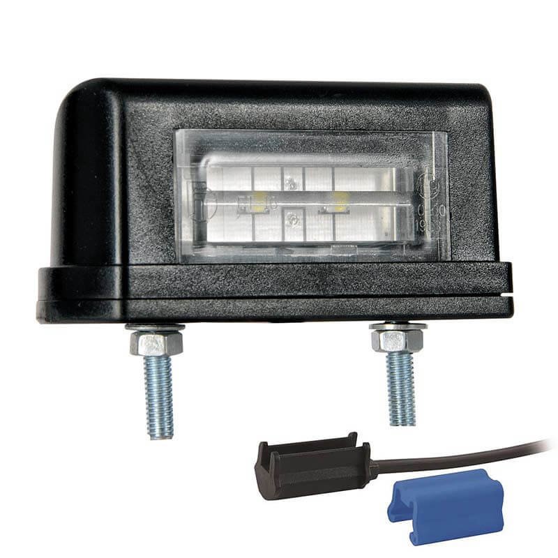 éclairage de plaque LED 12/24V DC câble 200mm, 0,75mm² blanc
