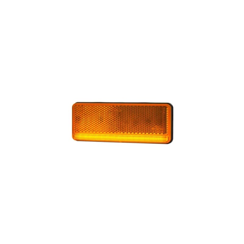LED Seitenmarkierungsleuchte fluoreszierendes Orange offenes Ende Gewinde 12-24V