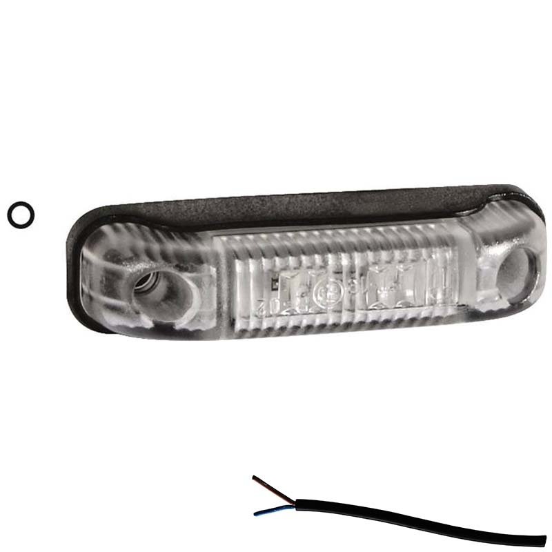 Positionsleuchte Kabel 500mm offenes Ende 12/24 V weiß