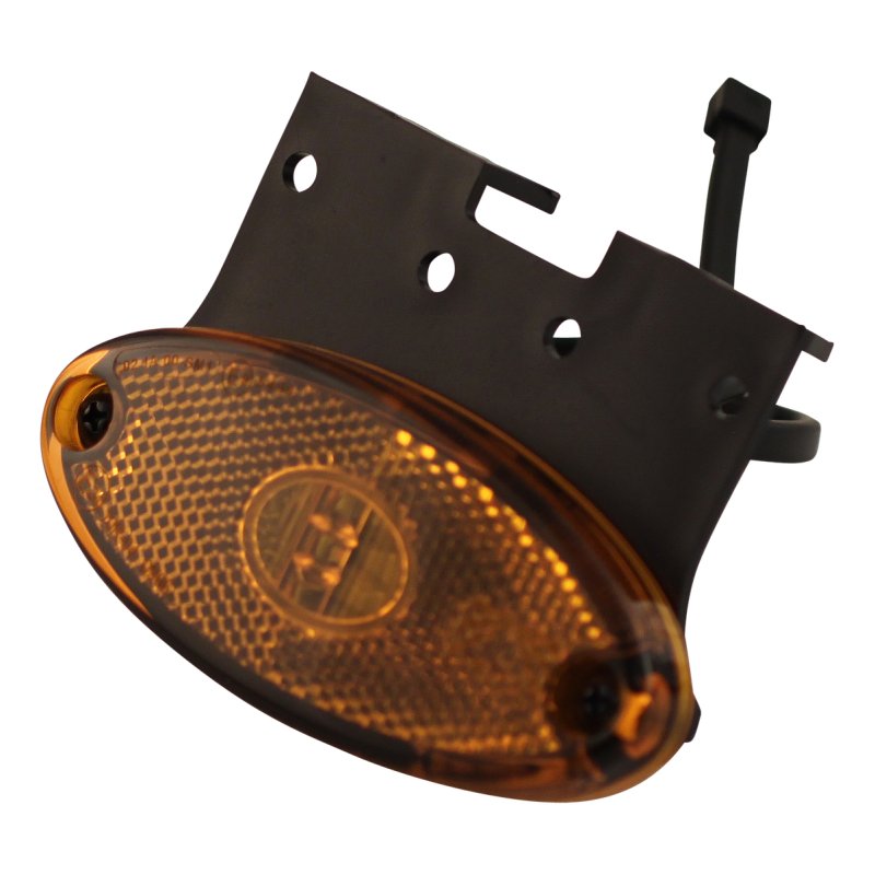 feu de position latéral Flatpoint II led Orange support de montage 90° “C” inclus DC câble 500mm