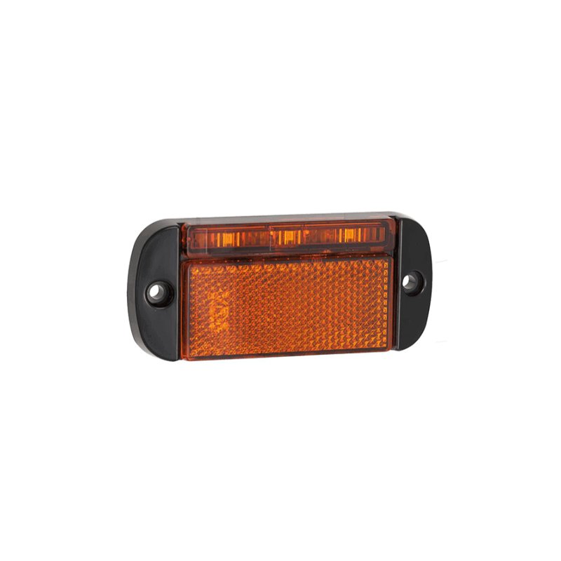 Feu de position latéral LED 100x44x12mm 84mm orange câble de 50cm, extrémité ouverte IP67 12/24V