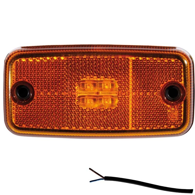 side marker lamp cable 500mm 12/24V orange