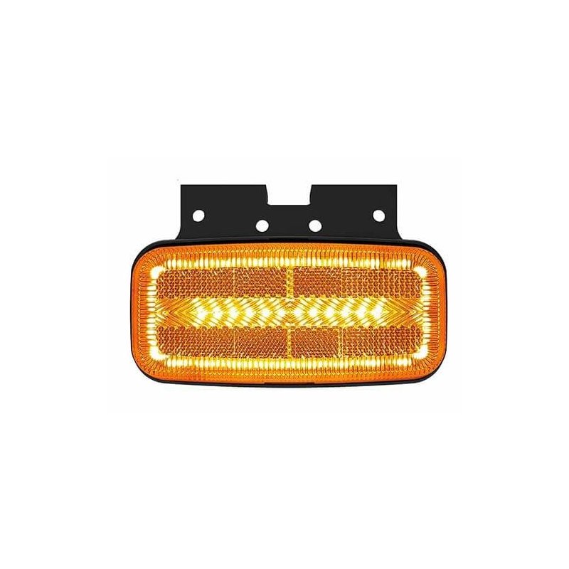 side-marker lamp with flashing light function cable 500mm 12/24V orange