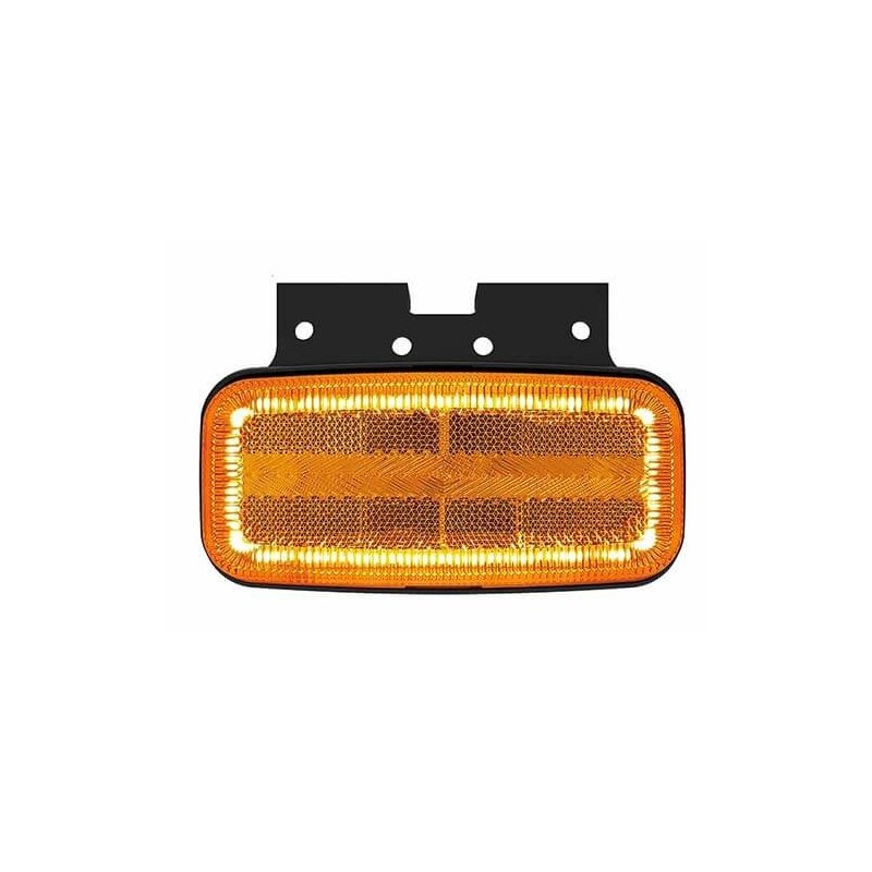 side-marker lamp with flashing light function cable 500mm 12/24V orange