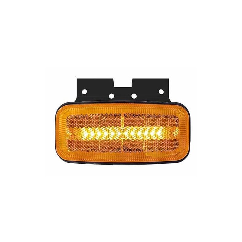side-marker lamp with flashing light function cable 500mm 12/24V orange