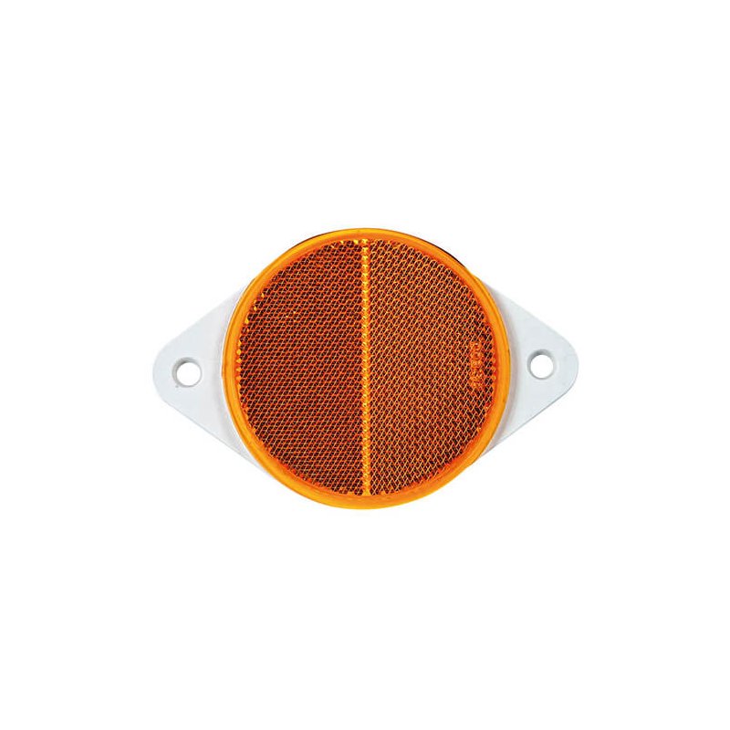reflector Ø oranje opschroefbaar Ø78