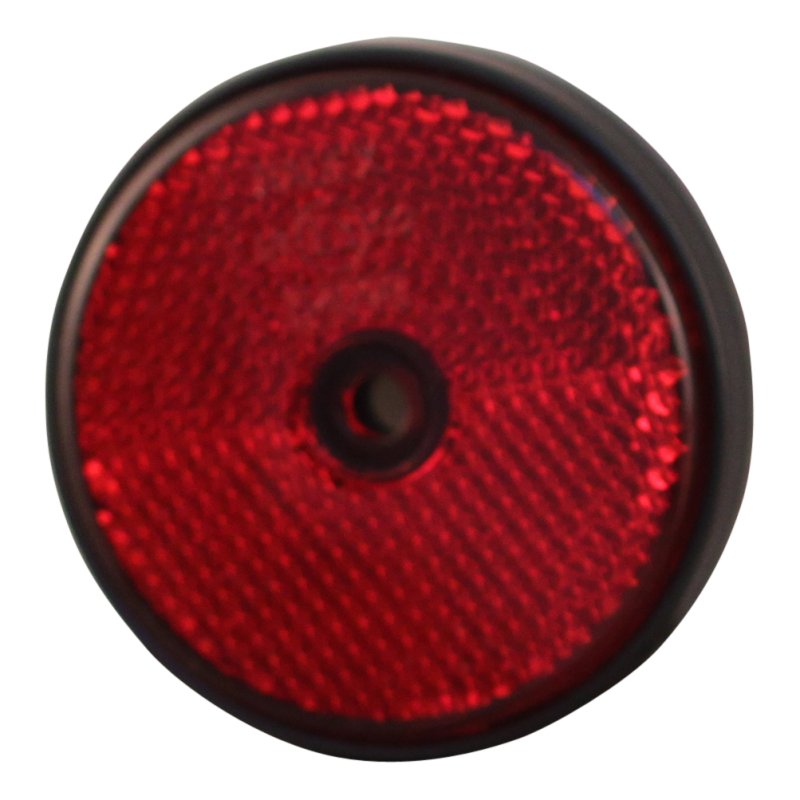 reflector Ø rood opschroefbaar Ø61