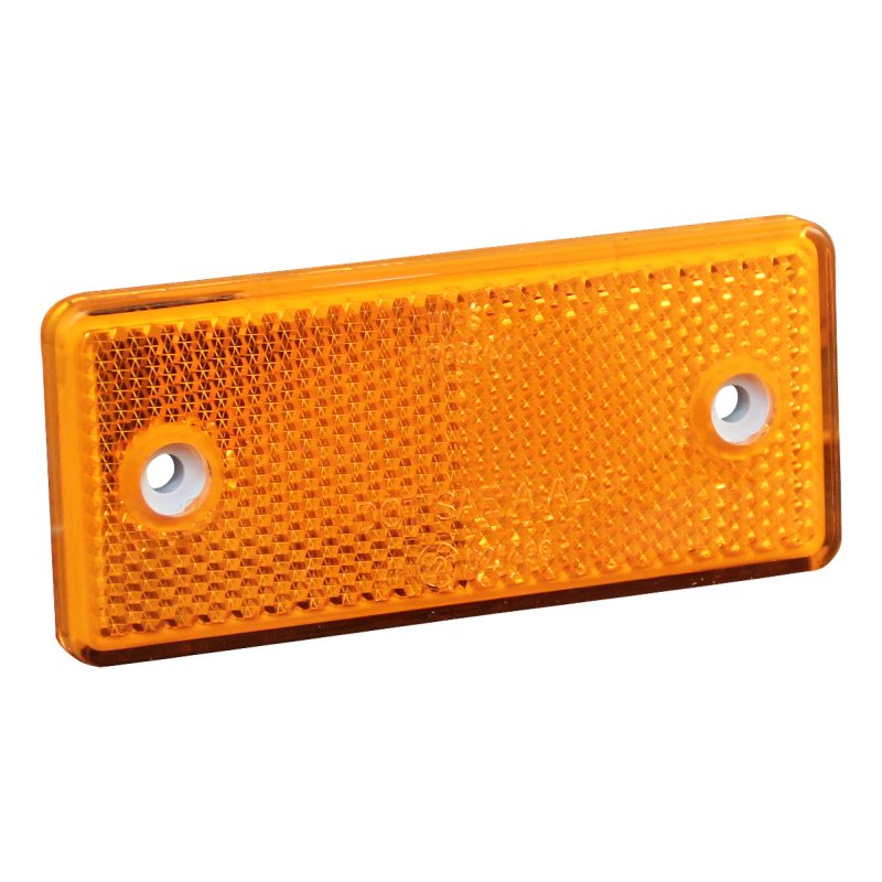 réflecteur ⌧ orange à visser + auto-collant 96 x 42