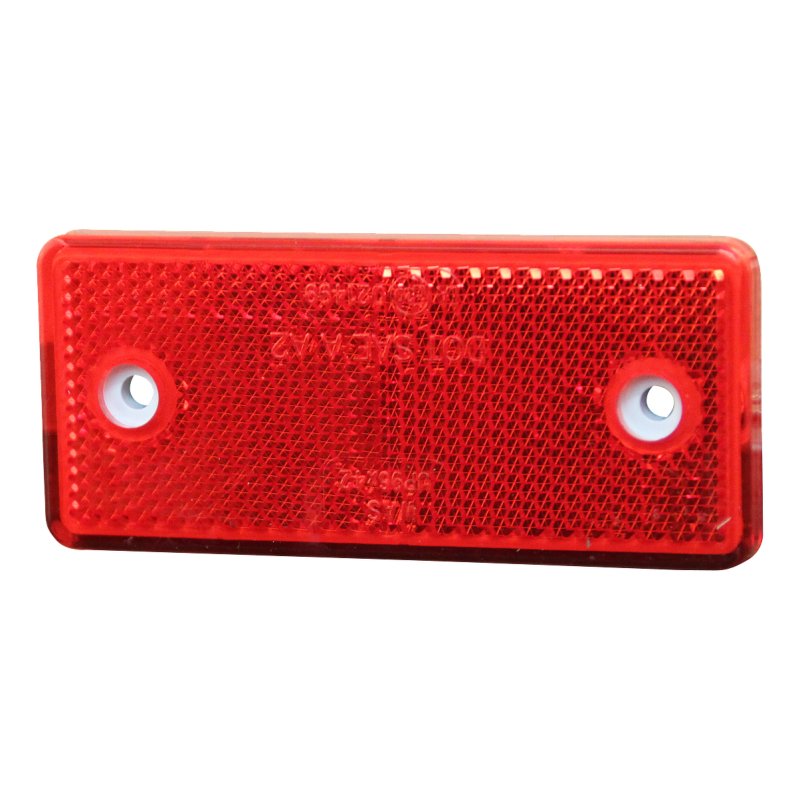 reflector ⌧ red bolt on + self adhesive 96 x 42