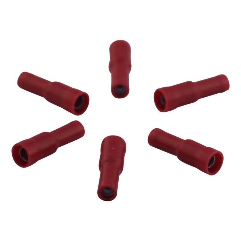 manchon pour prise ronde pour le fil 0,5 – 1,5mm2 Ø4 ,mm Rouge