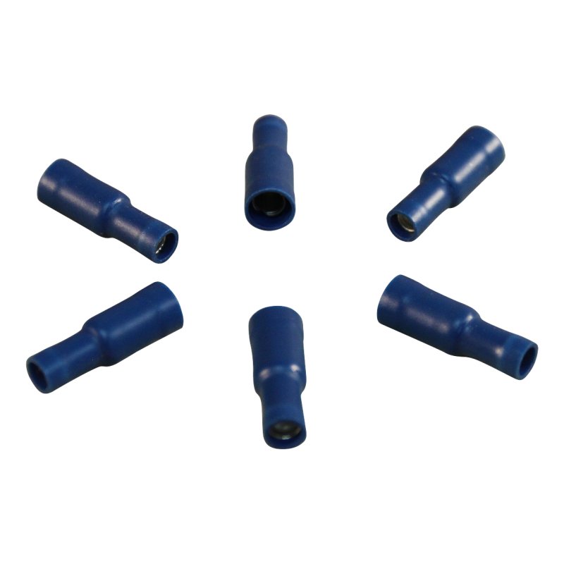 rondstekerhuls voor draad 1,5 - 2,5mm2 , Ø5 ,mm blauw