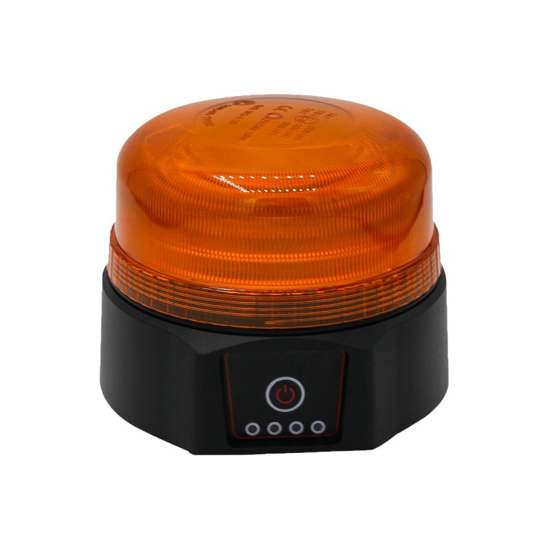 gyrophare LED 12/24V orange base magnétique