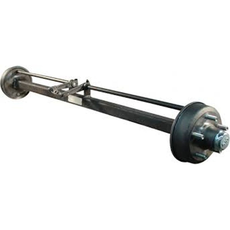 axle with brake, agriculture ⧄70x1500mm brake 300Gx60 Rückfahrautomatik, 160/205/6 M18x1.5