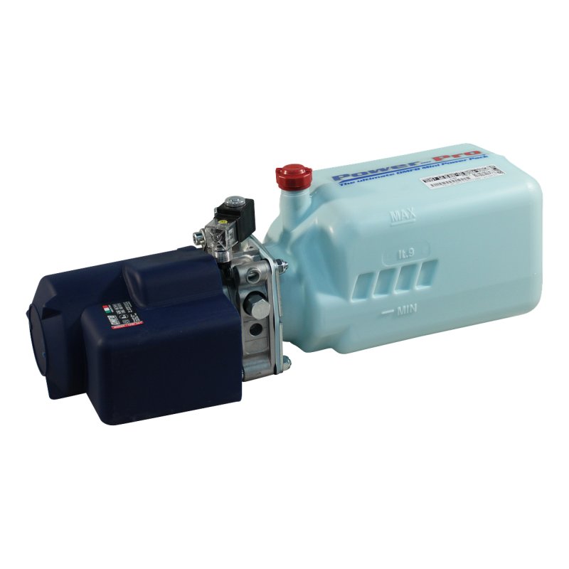 Hydraulik Kompakt Aggregat DC12V-1,6KW 5L Kunststoff Behälter , steuerung nicht enthalten