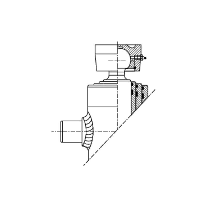 telescopic cylinder 2020S 3,5ton stroke 455mm 2 stages welding pan