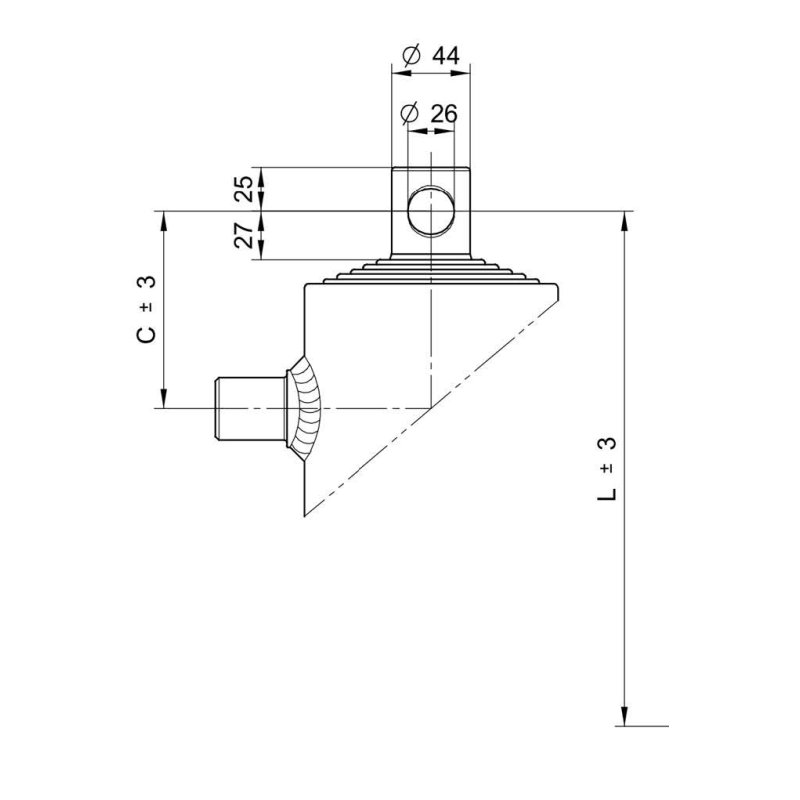 telescopic cylinder 9ton stroke 1000mm 6 stages bore