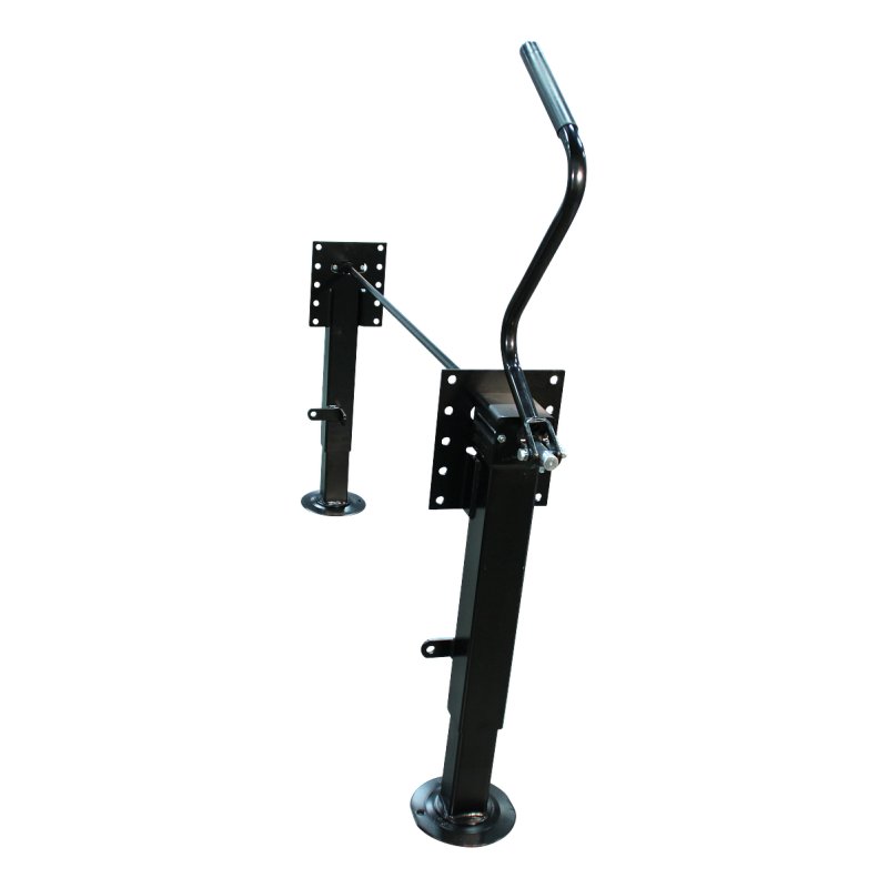 support leg set for trailer DG2800 ⧄90mm sandblasting + KTL + powder coating black RAL9005