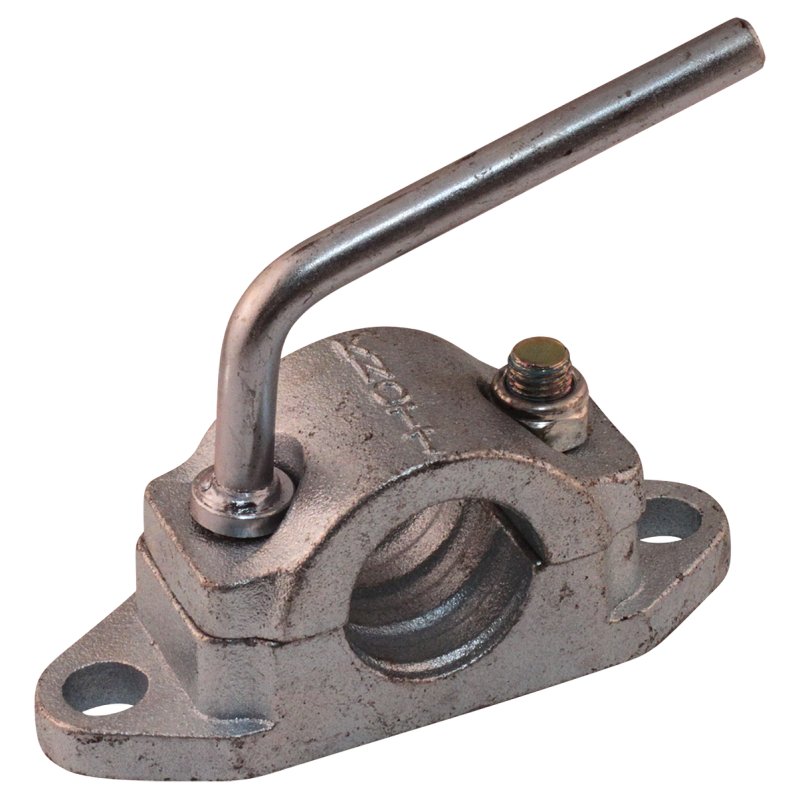 sabot de denver pour roue jockey renforcée à gorges à visser Ø48mm zingué approprié pour Ifor Williams