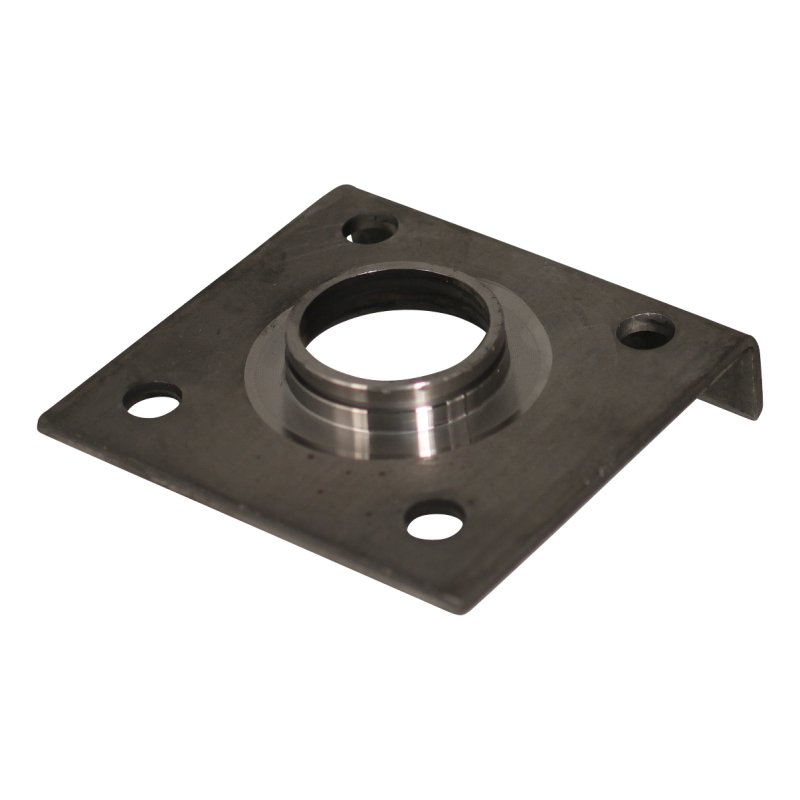 platine de fixation pour pied-béquille version soudable brut 120x120x28mm