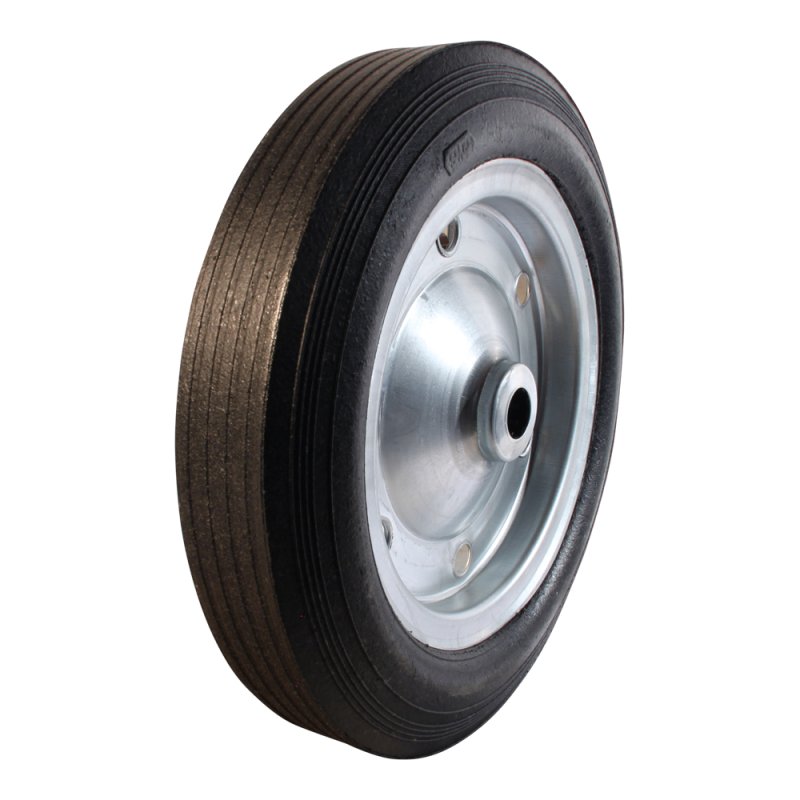 wheel + solid tyre 385mm serie 43 roller bearing
