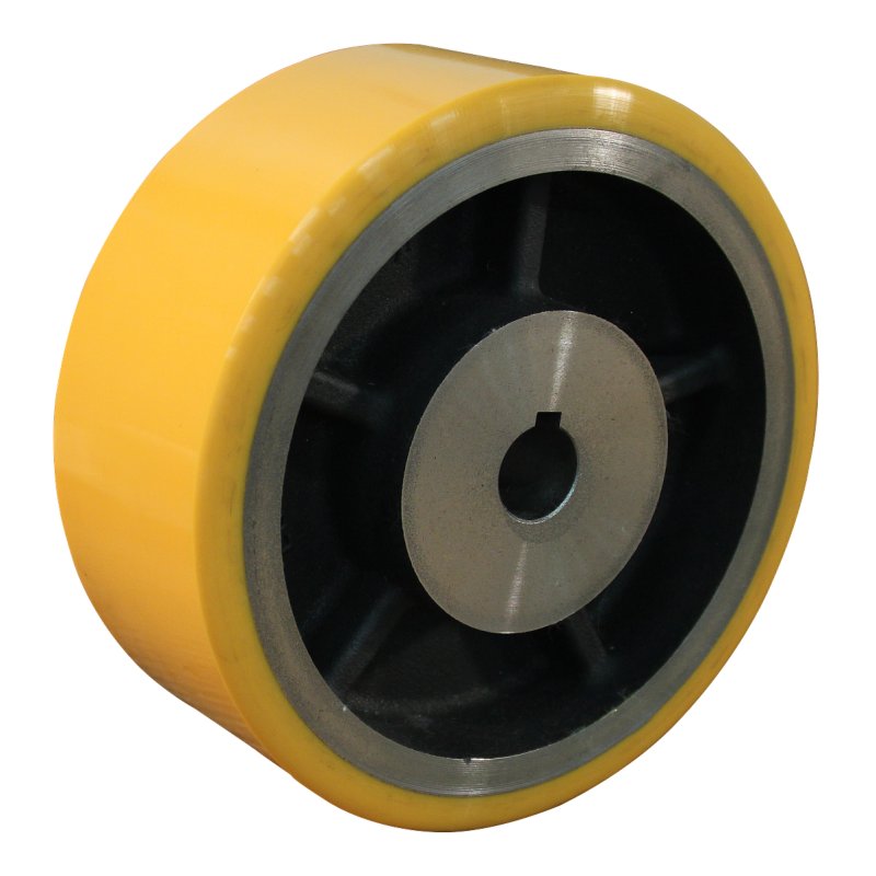 wiel 200mm serie 28 gat met spiebaan
