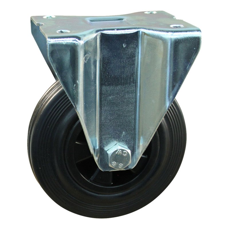 fixed castor 140mm series 01 ᠆ 91 plate mounting plain bore